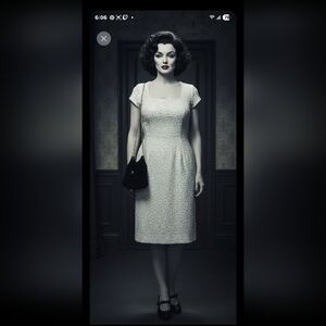 Vintage 60s Sequin Wiggle Dress S